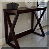 F64. Fold out side table. 36”h x 46”w x 21”d 